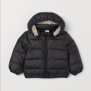 Black Puffer Down Feather Jacket size 18-24M